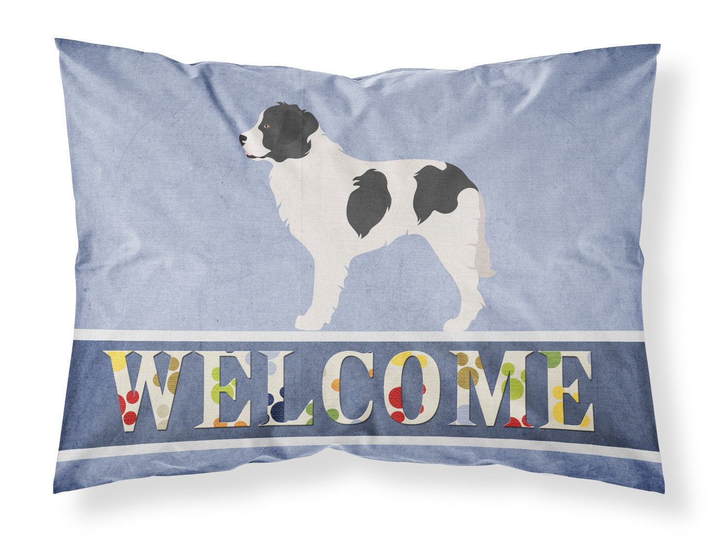 Landseer Welcome Standard Pillowcase Lightweight Super Soft Easy Care Decorative Artwork Pillowcase, Standard