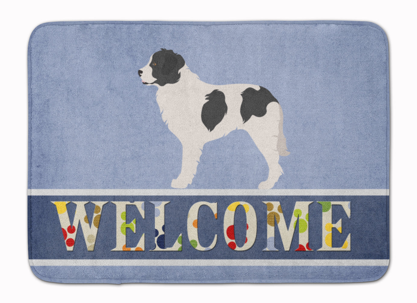 Landseer Welcome Memory Foam Kitchen Mat Machine Washable Anti-Fatigue Cushion Comfort Bath or Kitchen Rug