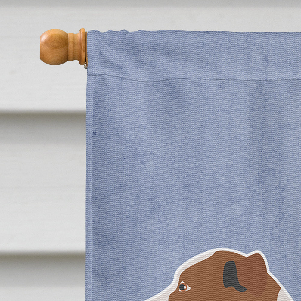 Aidi Atlas Mountain Dog House Flag 28x40 Porch Sleeve Pole Decorative Outside Yard Banner Artwork Wall Hanging, Polyester