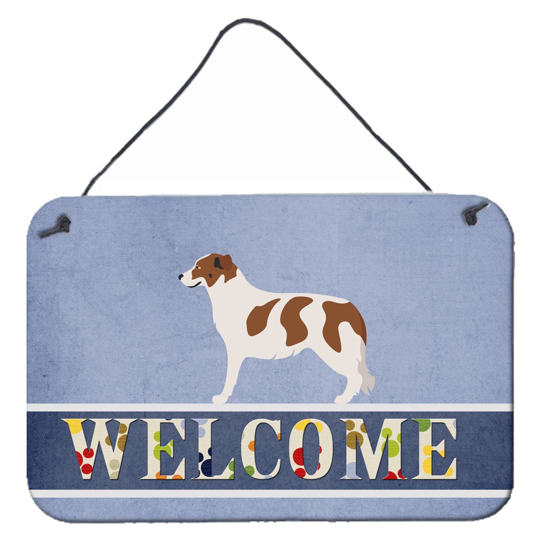 Aidi Atlas Mountain Dog Wall or Door Hanging Prints Aluminum Metal Sign Kitchen Wall Bar Bathroom Plaque Home Decor, 8HX12W, Multicolor