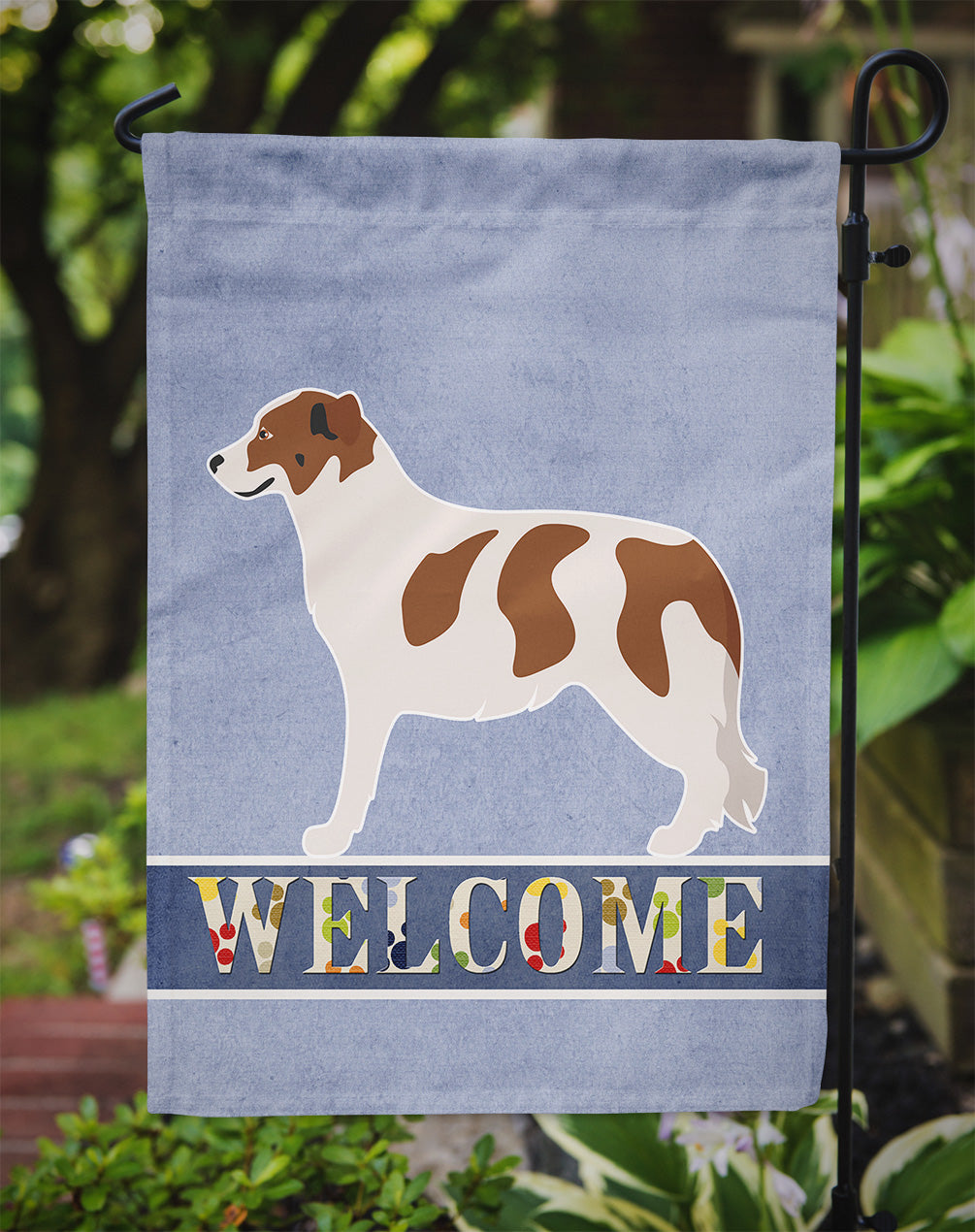 Aidi Atlas Mountain Dog Garden Flag Mailbox Decorative Yard Banner Outside Patio Artwork for Flower Beds, Garden Size, Multicolor