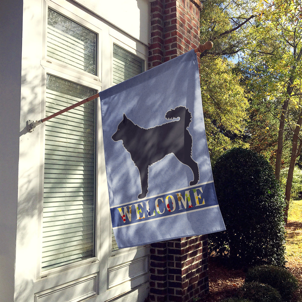 Mudi Welcome House Flag 28x40 Porch Sleeve Pole Decorative Outside Yard Banner Artwork Wall Hanging, Polyester