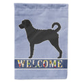 Labradoodle Welcome House Flag 28x40 Porch Sleeve Pole Decorative Outside Yard Banner Artwork Wall Hanging, Polyester