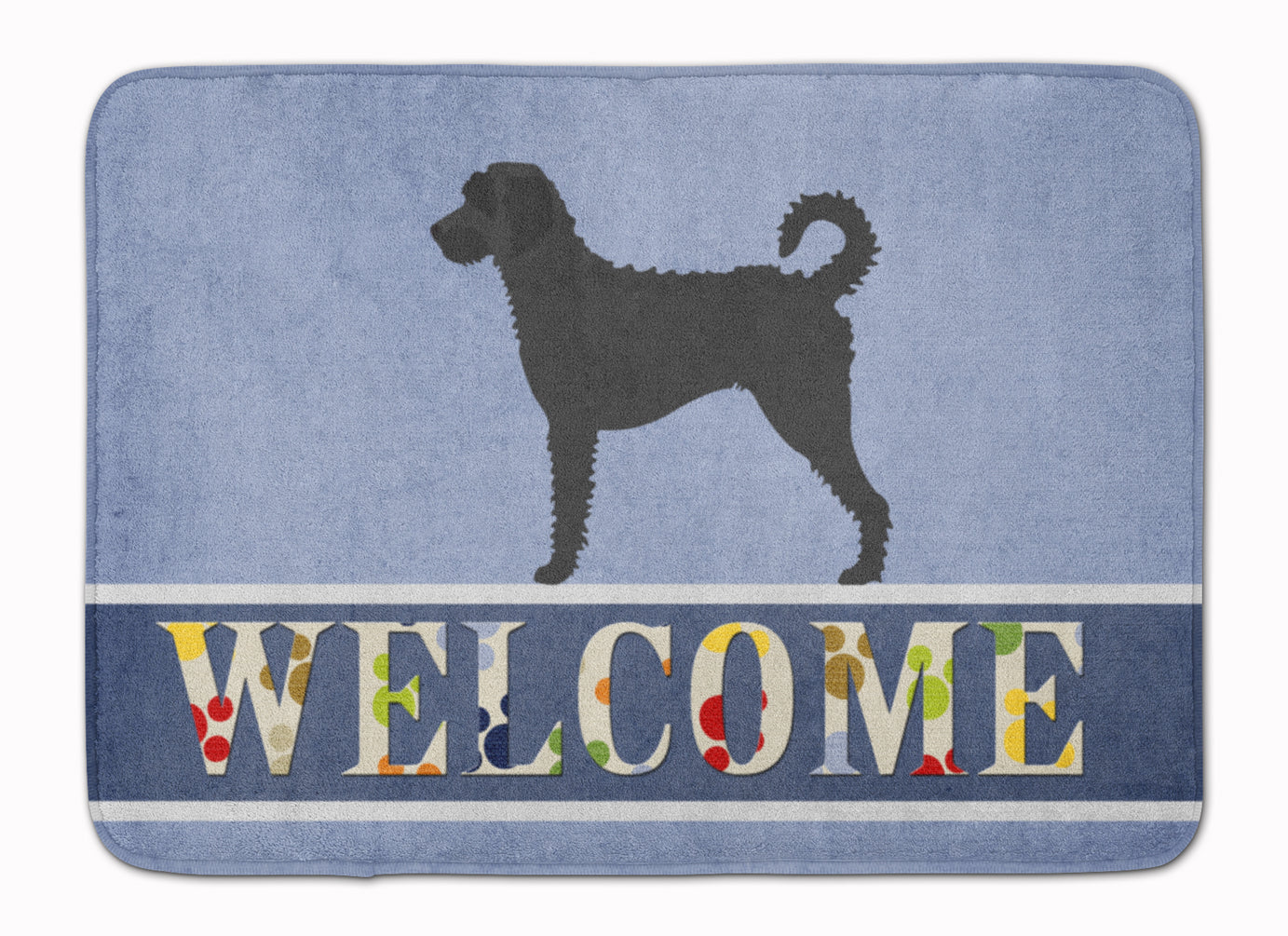Labradoodle Welcome Memory Foam Kitchen Mat Machine Washable Anti-Fatigue Cushion Comfort Bath or Kitchen Rug