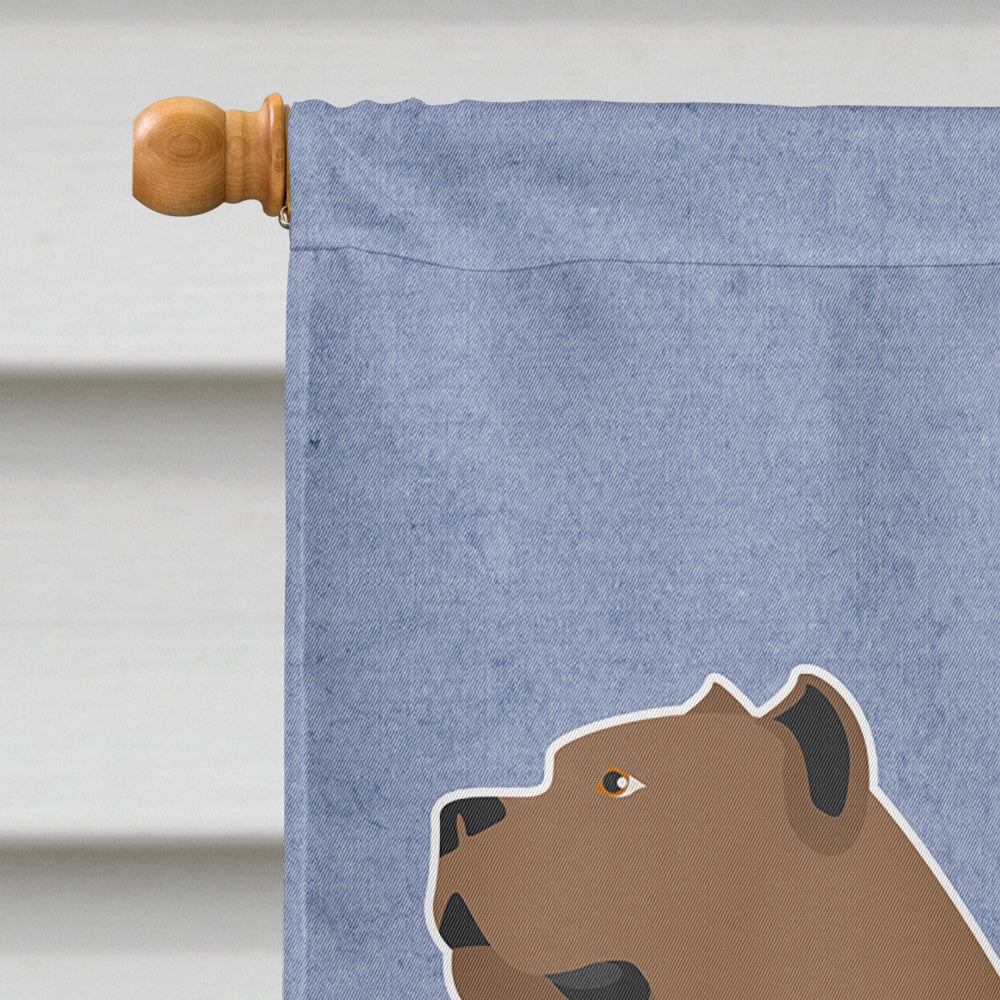 Perro de Presa Canario House Flag 28x40 Porch Sleeve Pole Decorative Outside Yard Banner Artwork Wall Hanging, Polyester