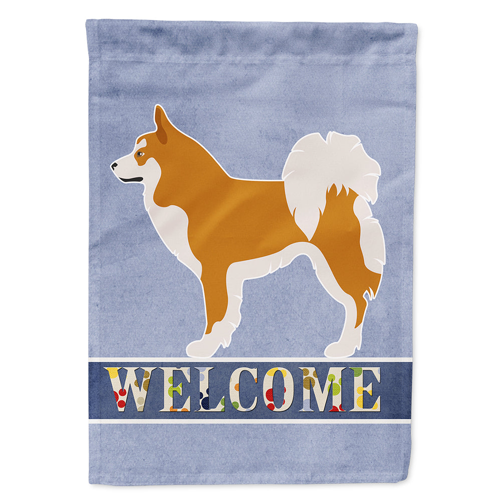 Icelandic Sheepdog House Flag 28x40 Porch Sleeve Pole Decorative Outside Yard Banner Artwork Wall Hanging, Polyester