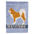 Icelandic Sheepdog House Flag 28x40 Porch Sleeve Pole Decorative Outside Yard Banner Artwork Wall Hanging, Polyester
