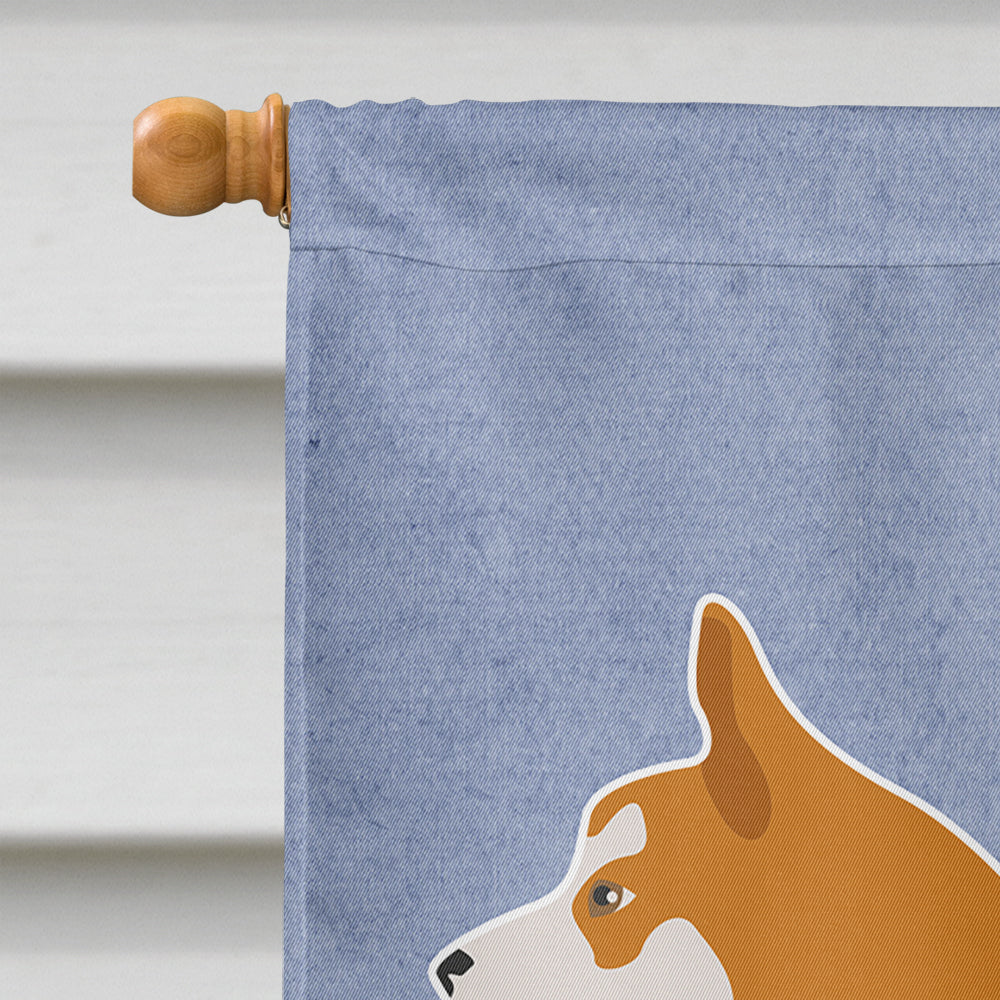 Icelandic Sheepdog House Flag 28x40 Porch Sleeve Pole Decorative Outside Yard Banner Artwork Wall Hanging, Polyester