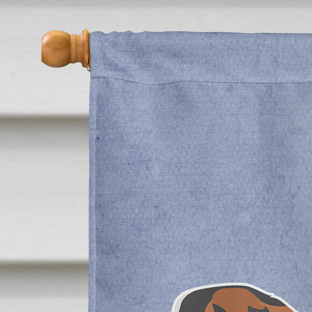 Moscow Watchdog House Flag 28x40 Porch Sleeve Pole Decorative Outside Yard Banner Artwork Wall Hanging, Polyester