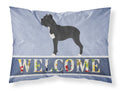 Cane Corso Welcome Standard Pillowcase Lightweight Super Soft Easy Care Decorative Artwork Pillowcase, Standard