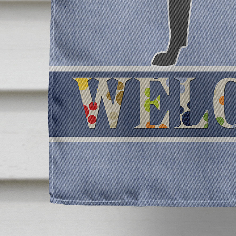 Majorca Shepherd Dog House Flag 28x40 Porch Sleeve Pole Decorative Outside Yard Banner Artwork Wall Hanging, Polyester