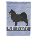 Swedish Lapphund Welcome House Flag 28x40 Porch Sleeve Pole Decorative Outside Yard Banner Artwork Wall Hanging, Polyester