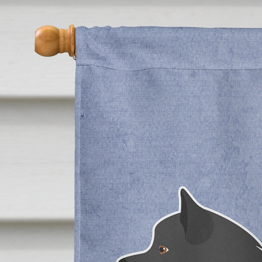 Swedish Lapphund Welcome House Flag 28x40 Porch Sleeve Pole Decorative Outside Yard Banner Artwork Wall Hanging, Polyester
