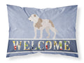 American Bulldog Welcome Standard Pillowcase Lightweight Super Soft Easy Care Decorative Artwork Pillowcase, Standard