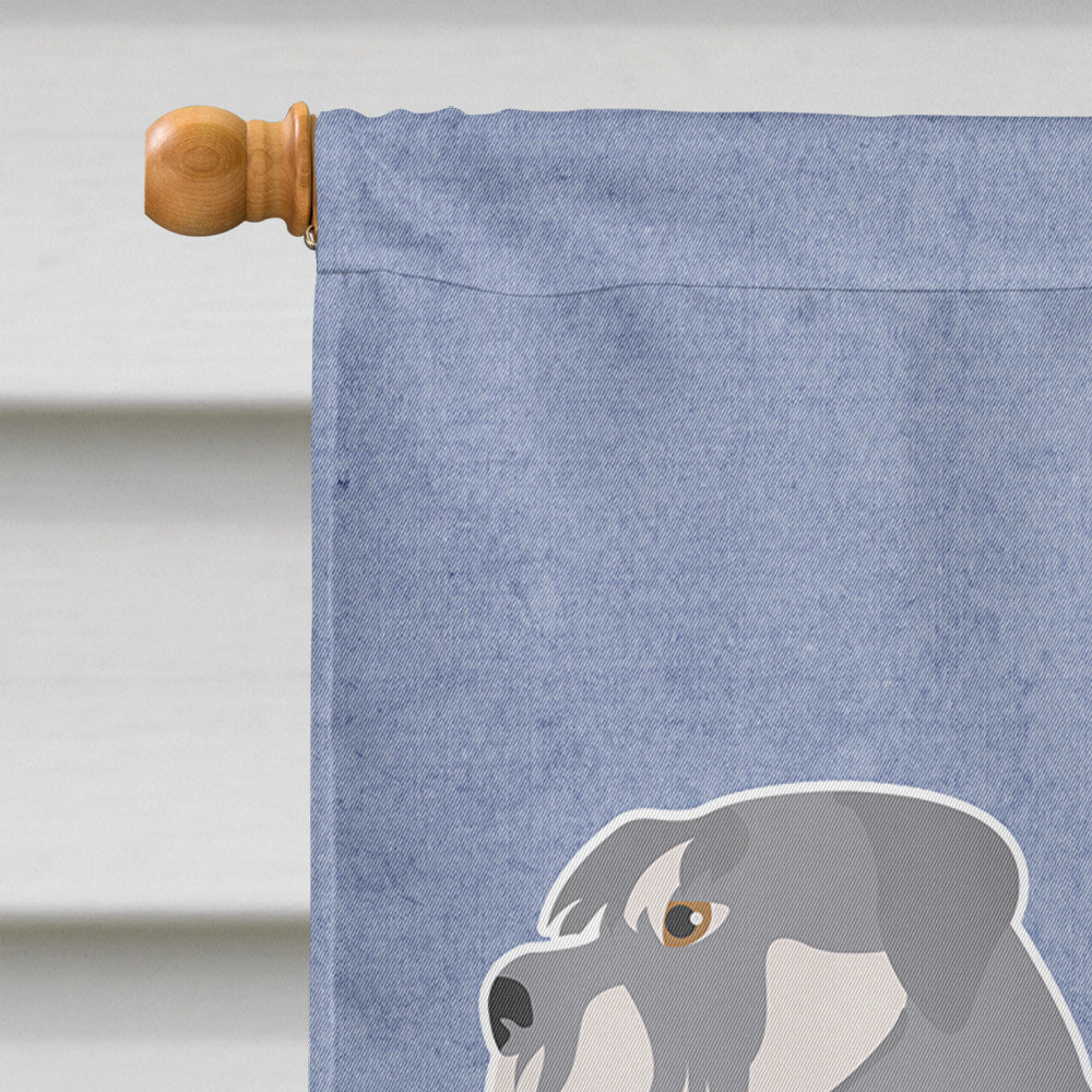 Schnauzer Welcome House Flag 28x40 Porch Sleeve Pole Decorative Outside Yard Banner Artwork Wall Hanging, Polyester