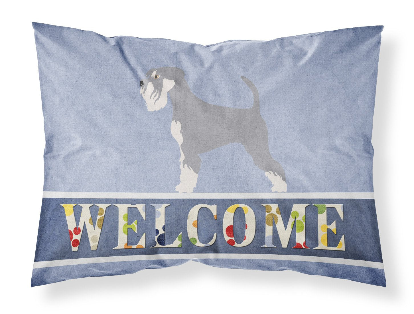 Schnauzer Welcome Standard Pillowcase Lightweight Super Soft Easy Care Decorative Artwork Pillowcase, Standard