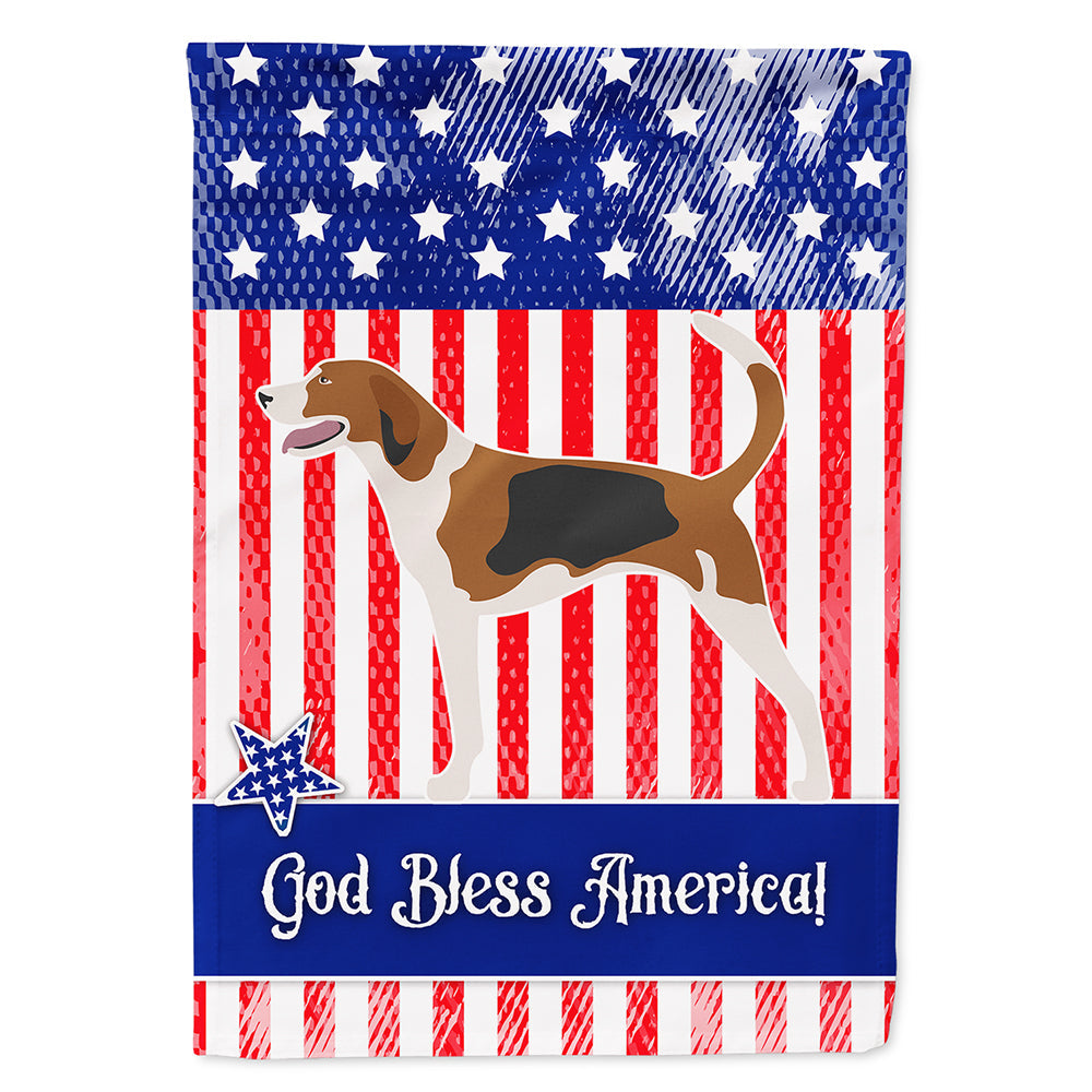 American Foxhound American House Flag 28x40 Porch Sleeve Pole Decorative Outside Yard Banner Artwork Wall Hanging, Polyester