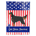 Gordon Setter American House Flag 28x40 Porch Sleeve Pole Decorative Outside Yard Banner Artwork Wall Hanging, Polyester