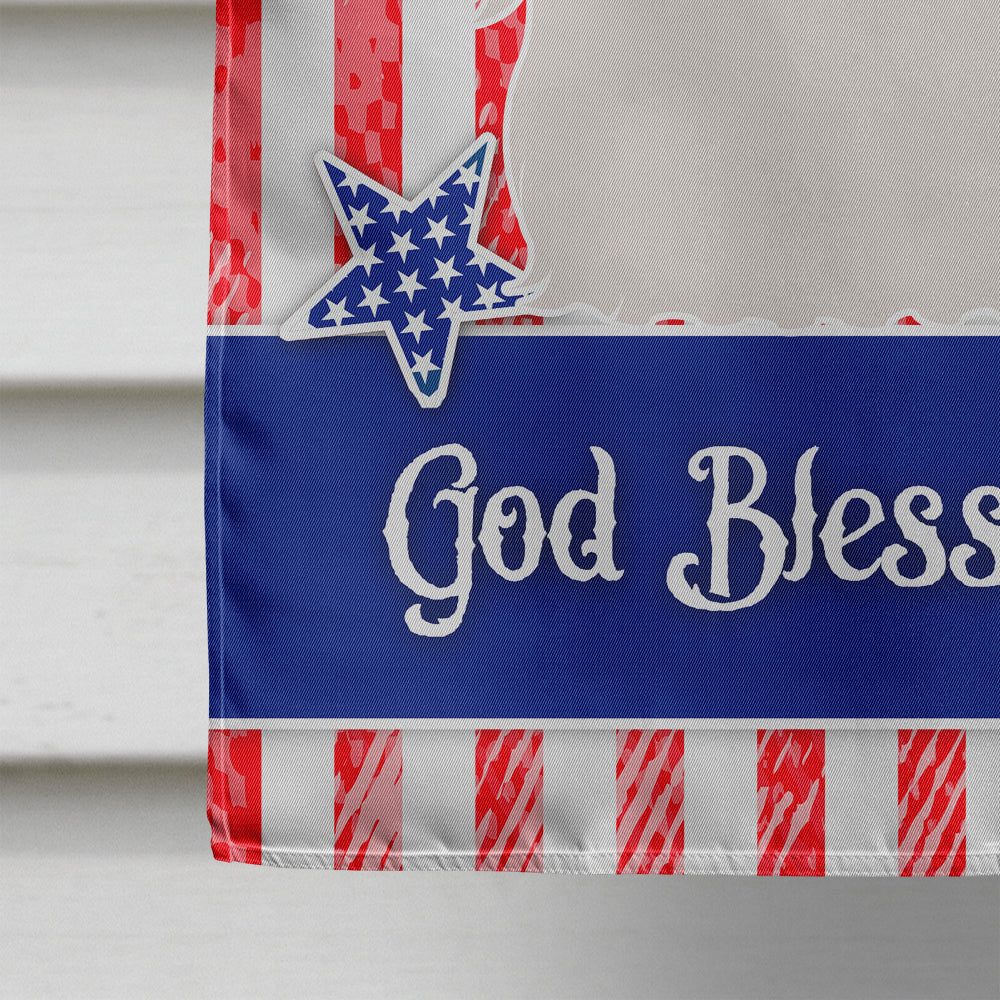 Skye Terrier American House Flag 28x40 Porch Sleeve Pole Decorative Outside Yard Banner Artwork Wall Hanging, Polyester