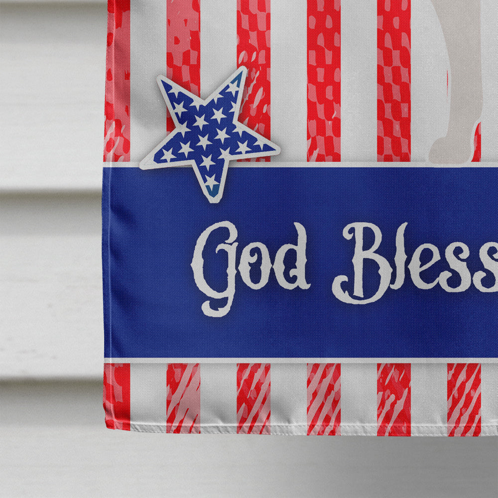 Smooth Fox Terrier American House Flag 28x40 Porch Sleeve Pole Decorative Outside Yard Banner Artwork Wall Hanging, Polyester