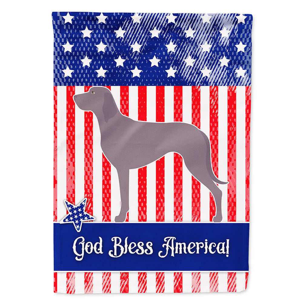 Weimaraner American House Flag 28x40 Porch Sleeve Pole Decorative Outside Yard Banner Artwork Wall Hanging, Polyester