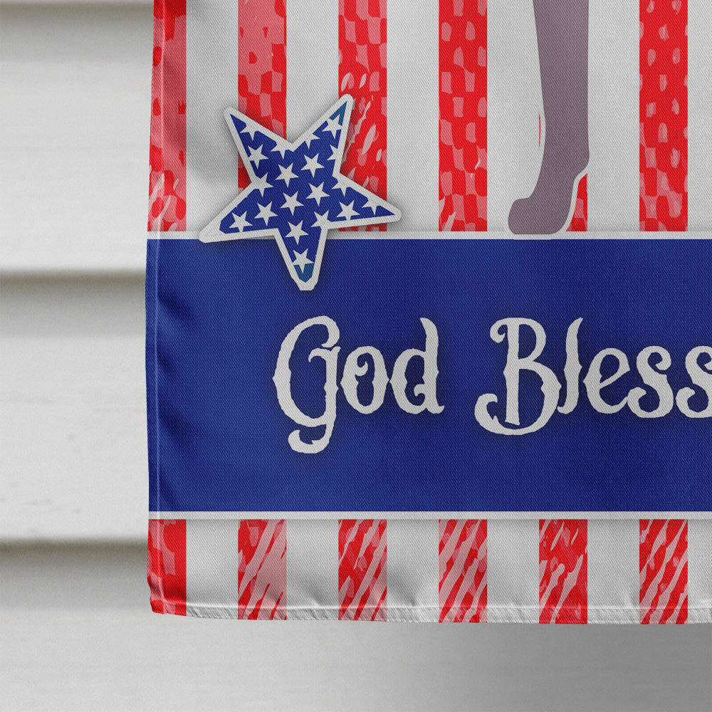 Weimaraner American House Flag 28x40 Porch Sleeve Pole Decorative Outside Yard Banner Artwork Wall Hanging, Polyester