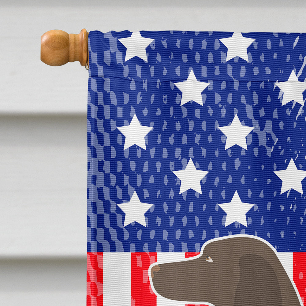 German Shorthaired Pointer American House Flag 28x40 Porch Sleeve Pole Decorative Outside Yard Banner Artwork Wall Hanging, Polyester