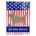 Cairn Terrier American House Flag 28x40 Porch Sleeve Pole Decorative Outside Yard Banner Artwork Wall Hanging, Polyester