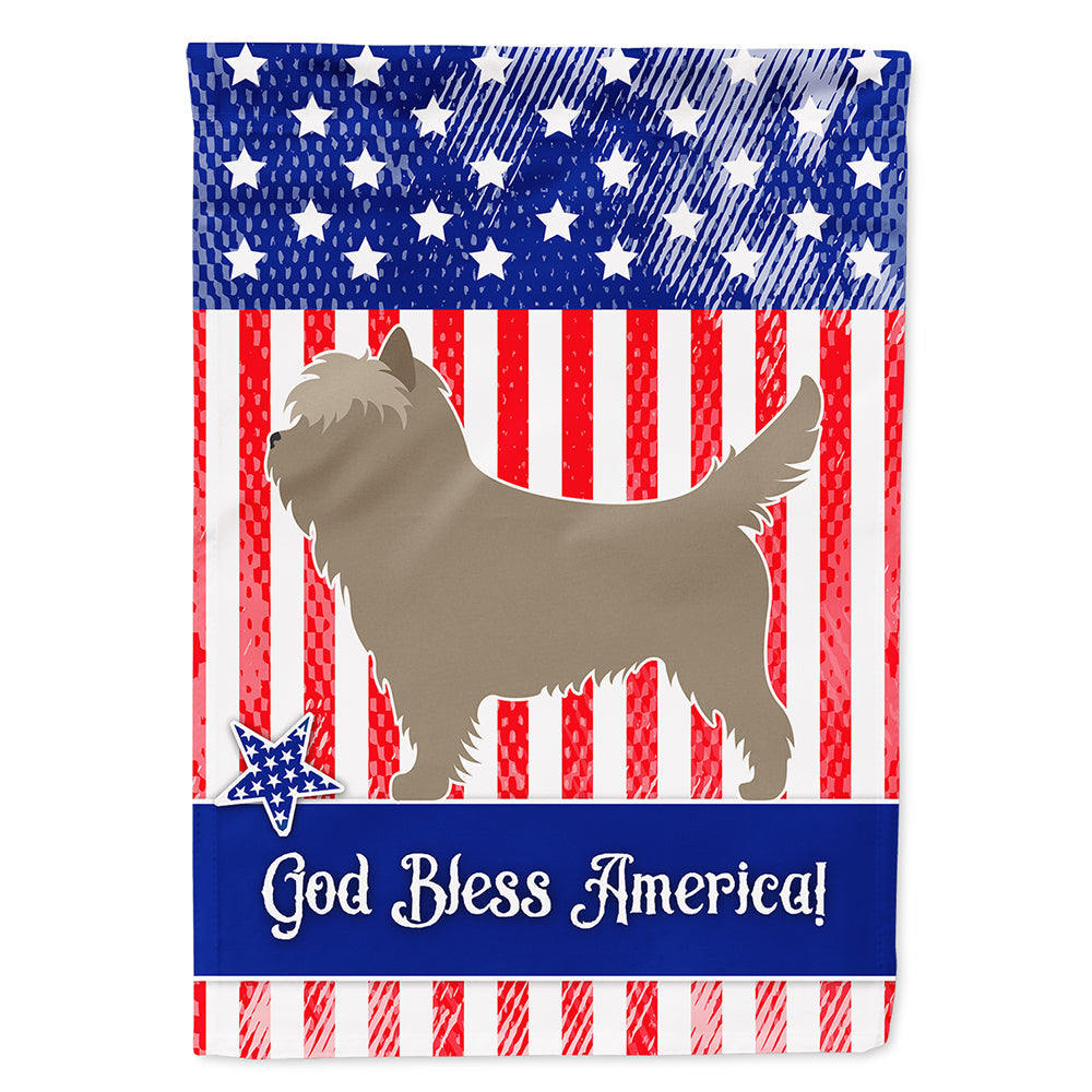 Cairn Terrier American House Flag 28x40 Porch Sleeve Pole Decorative Outside Yard Banner Artwork Wall Hanging, Polyester