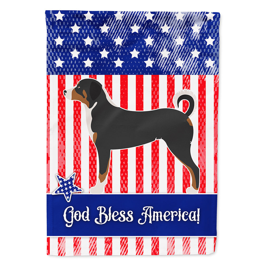 Appenzeller Sennenhund American House Flag 28x40 Porch Sleeve Pole Decorative Outside Yard Banner Artwork Wall Hanging, Polyester