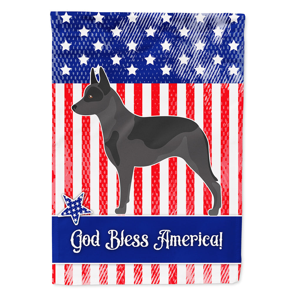 Australian Cattle Dog American House Flag 28x40 Porch Sleeve Pole Decorative Outside Yard Banner Artwork Wall Hanging, Polyester