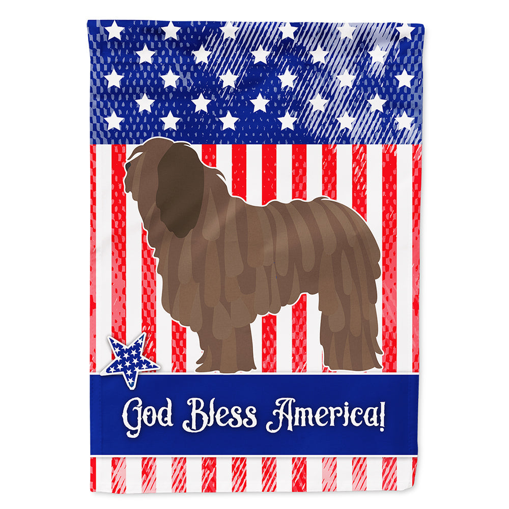 Bergamasco Shepherd American House Flag 28x40 Porch Sleeve Pole Decorative Outside Yard Banner Artwork Wall Hanging, Polyester