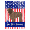 Bergamasco Shepherd American House Flag 28x40 Porch Sleeve Pole Decorative Outside Yard Banner Artwork Wall Hanging, Polyester