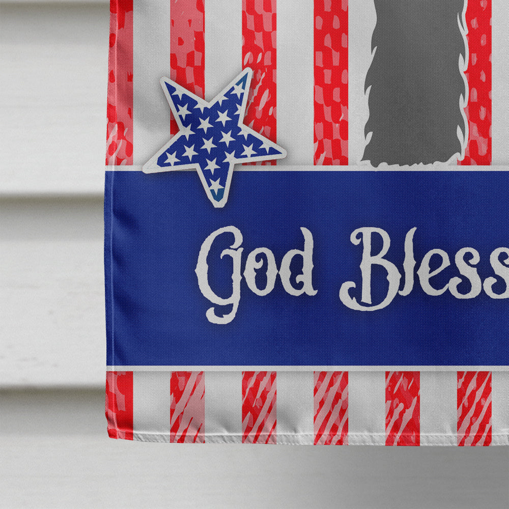 Black Russian Terrier American House Flag 28x40 Porch Sleeve Pole Decorative Outside Yard Banner Artwork Wall Hanging, Polyester
