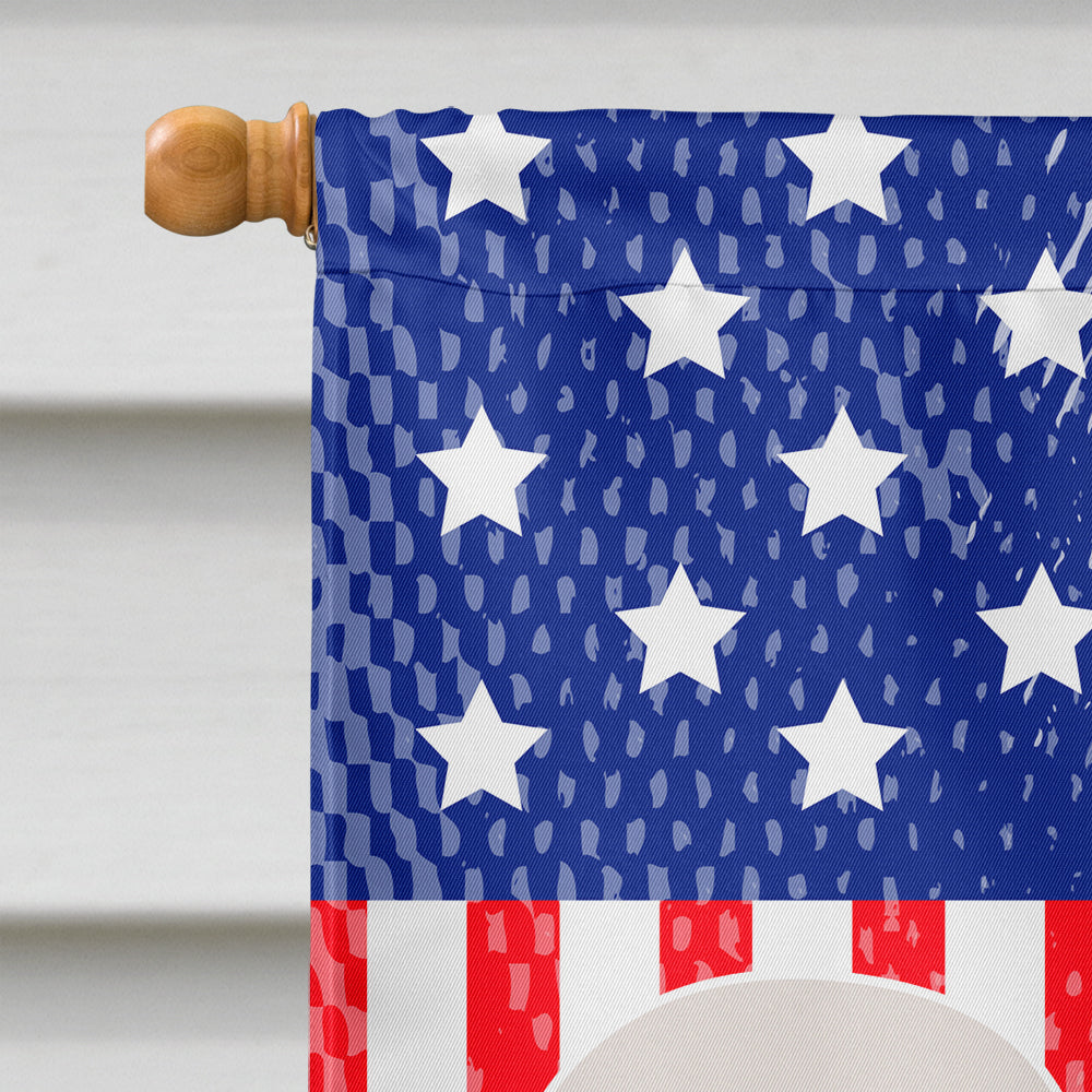 Old English Sheepdog Bobtail American House Flag 28x40 Porch Sleeve Pole Decorative Outside Yard Banner Artwork Wall Hanging, Polyester