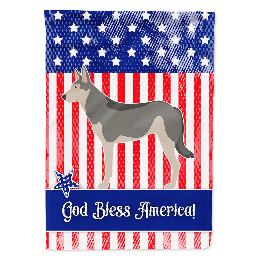 Saarloos Wolfdog American House Flag 28x40 Porch Sleeve Pole Decorative Outside Yard Banner Artwork Wall Hanging, Polyester