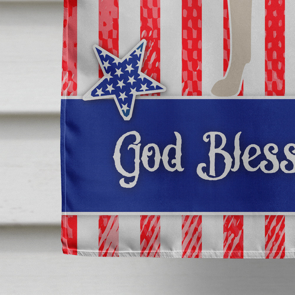 Saarloos Wolfdog American House Flag 28x40 Porch Sleeve Pole Decorative Outside Yard Banner Artwork Wall Hanging, Polyester