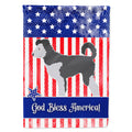 Pumi American House Flag 28x40 Porch Sleeve Pole Decorative Outside Yard Banner Artwork Wall Hanging, Polyester