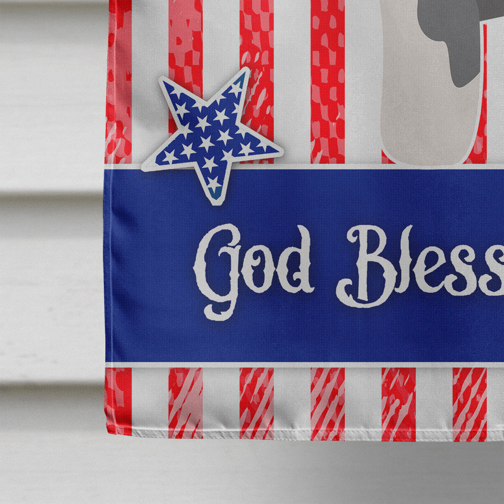 Miniature Schnauzer American House Flag 28x40 Porch Sleeve Pole Decorative Outside Yard Banner Artwork Wall Hanging, Polyester