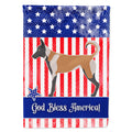 Belgian Malinois American House Flag 28x40 Porch Sleeve Pole Decorative Outside Yard Banner Artwork Wall Hanging, Polyester