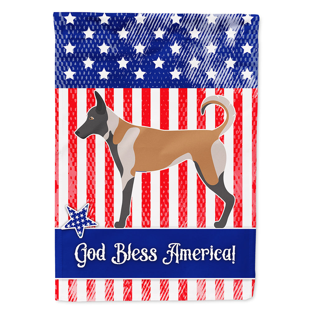 Belgian Malinois American House Flag 28x40 Porch Sleeve Pole Decorative Outside Yard Banner Artwork Wall Hanging, Polyester