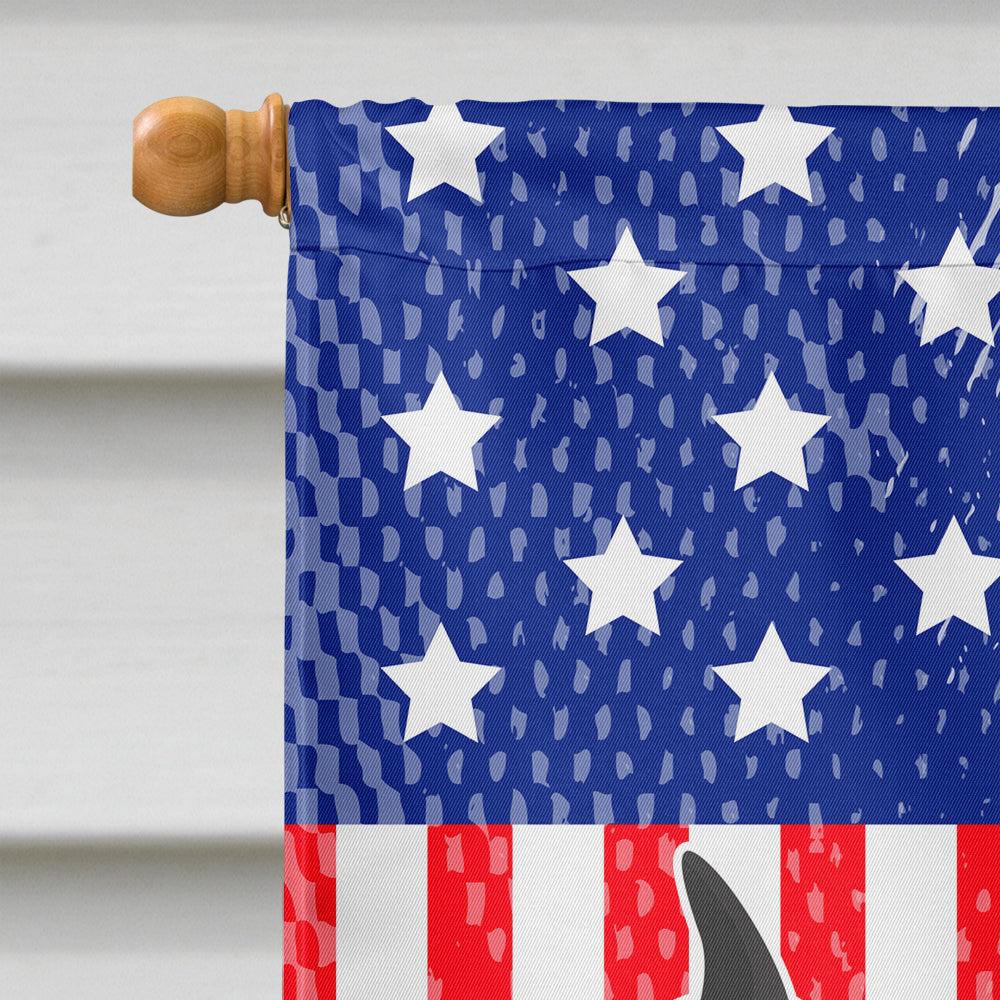 Belgian Malinois American House Flag 28x40 Porch Sleeve Pole Decorative Outside Yard Banner Artwork Wall Hanging, Polyester