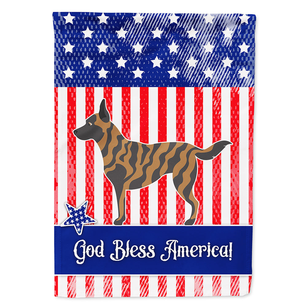 Dutch Shepherd American House Flag 28x40 Porch Sleeve Pole Decorative Outside Yard Banner Artwork Wall Hanging, Polyester