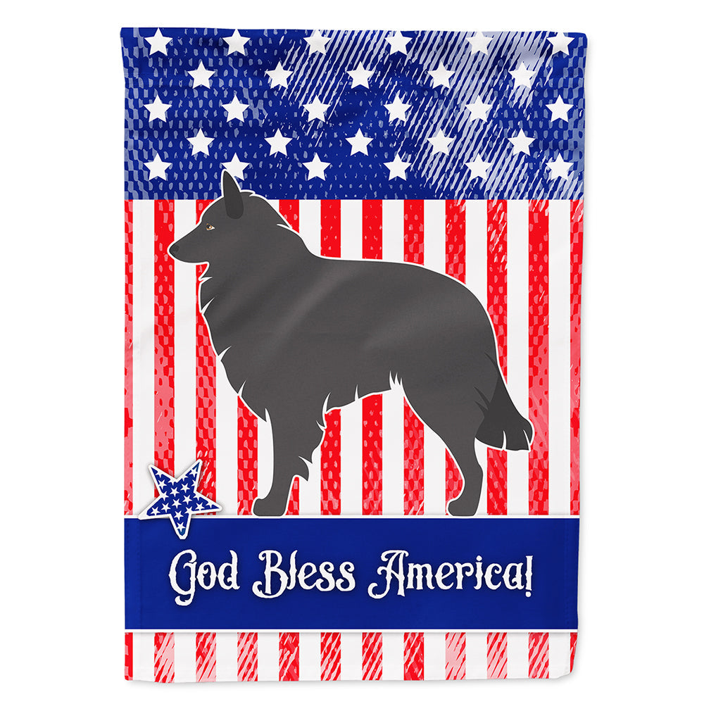 Groenendael Belgian Shepherd American House Flag 28x40 Porch Sleeve Pole Decorative Outside Yard Banner Artwork Wall Hanging, Polyester