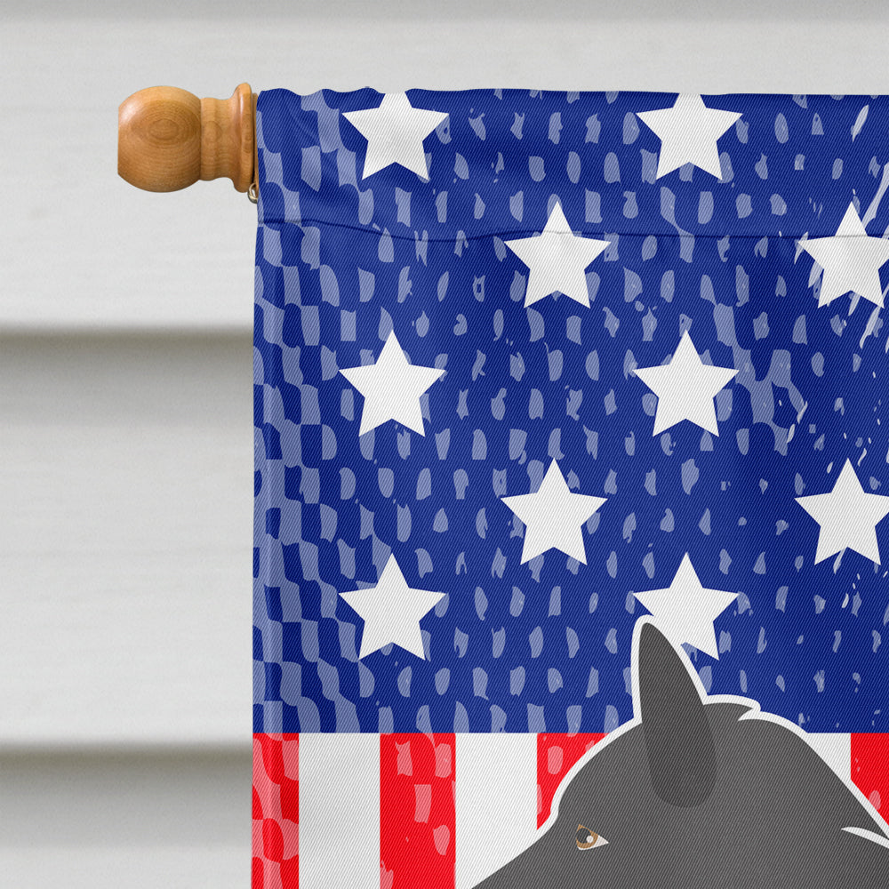 Groenendael Belgian Shepherd American House Flag 28x40 Porch Sleeve Pole Decorative Outside Yard Banner Artwork Wall Hanging, Polyester