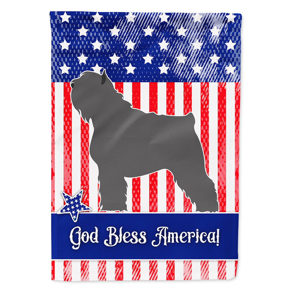 Bouvier des Flandres American House Flag 28x40 Porch Sleeve Pole Decorative Outside Yard Banner Artwork Wall Hanging, Polyester
