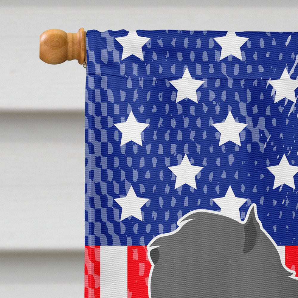 Bouvier des Flandres American House Flag 28x40 Porch Sleeve Pole Decorative Outside Yard Banner Artwork Wall Hanging, Polyester