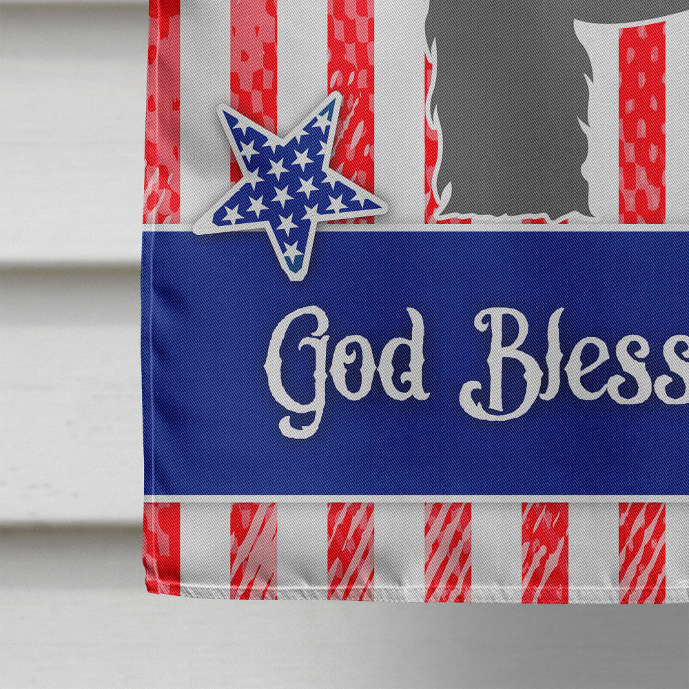 Bouvier des Flandres American House Flag 28x40 Porch Sleeve Pole Decorative Outside Yard Banner Artwork Wall Hanging, Polyester