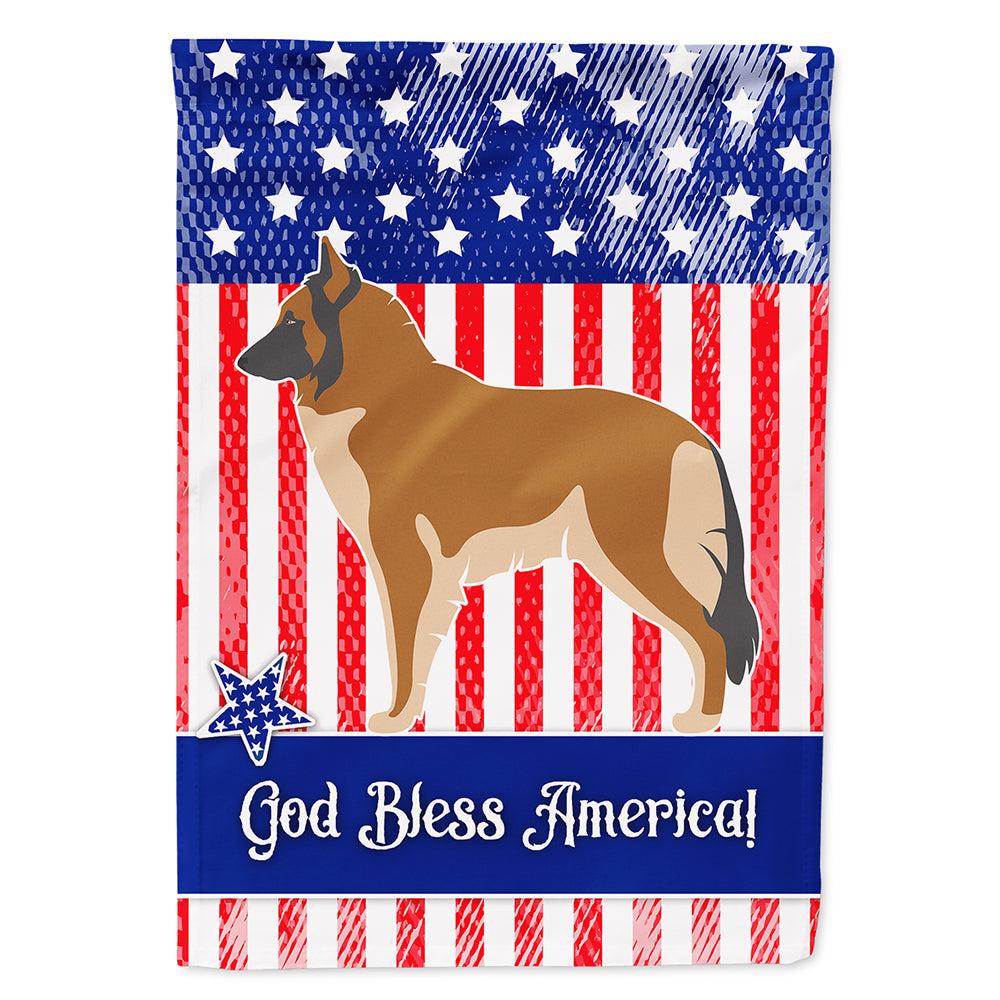 Belgian Tervuren American House Flag 28x40 Porch Sleeve Pole Decorative Outside Yard Banner Artwork Wall Hanging, Polyester