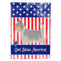 Australian Silky Terrier American House Flag 28x40 Porch Sleeve Pole Decorative Outside Yard Banner Artwork Wall Hanging, Polyester